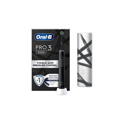 Oral-b Electric Toothbrush Pro 3 3500 Sensitive Clean Rotating/Oscillating/Pulsating Design Edition, Black Eu — image 1