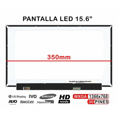 Screen LED Glossy 15.6 Laptop B156XTN08.0 Hwna — image 1