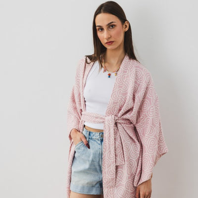 Bamboo Kimono for Women - Rose