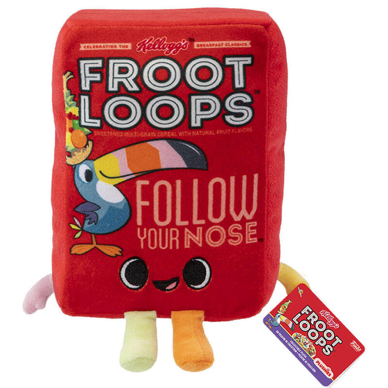 Peluche Juguete Kelloggs Froot Loops Cereal Caja 17,5CM