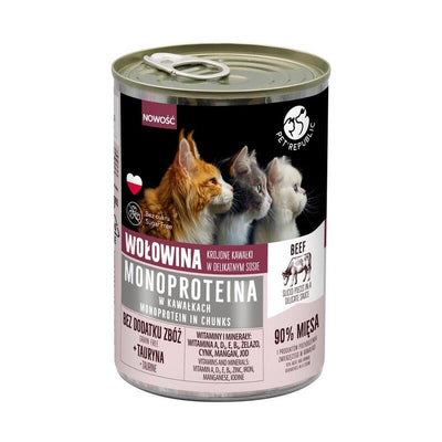 Pet Republic Monoprotein Beef In Sauce - Comida Húmeda Gatos - 400G — image 1