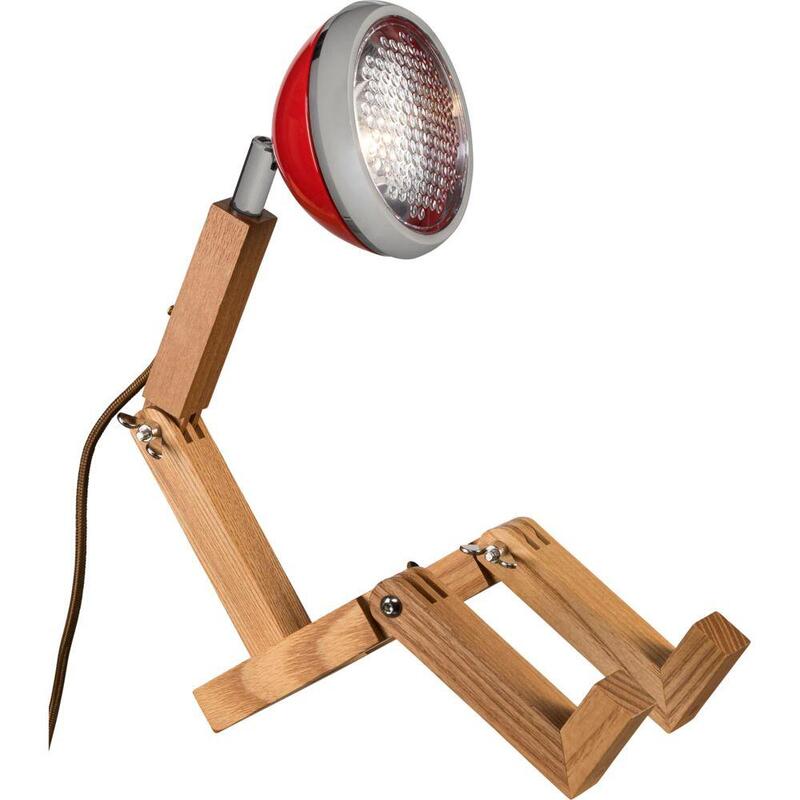 Piffany Mr. Wattson Mini Lamp Desk Flash Red