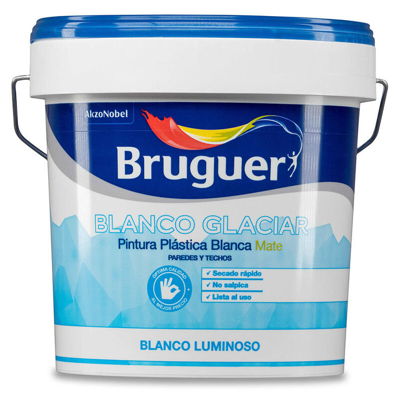 Bruguer Pintura Plástica Indoor White Glaciar Matte 15L 5208048