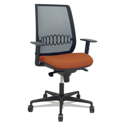 Piqueras And Crespo Chair Alares Sincro Mesh Black Bali Brown Arm Adjustable — image 1