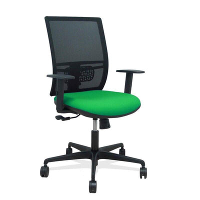 Piqueras And Crespo Chair Yunquera Sincro Mesh Black Bali Green Arm Adjustable — image 1