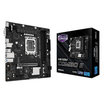 Asrock Motherboard H610M Combo Ii Socket 1700 DDR4 DDR5 PCIE 5.0 microATX — image 1