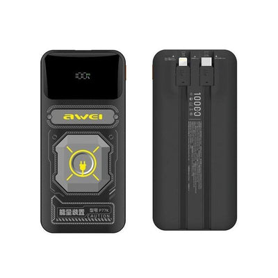Powerbank 10000MAH 22,5W P77K Wbudowane Kable Lightning USB-C Wyjscia 1x USB + 2x USB-C — image 1