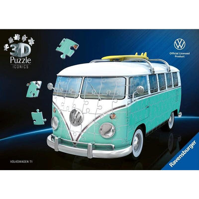Ravensburger 3D Puzzle Iconics: Volkswagen T1 - Chrome Edition 12008077 — image 1