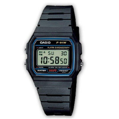 Casio Watch Digital Collection Men F-91W-1YER 38MM Black — image 1