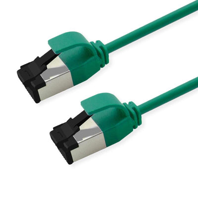 Roline S FTP Network Cable KAT.8.1, Slim, PoE, Gruen, 0,3M — image 1