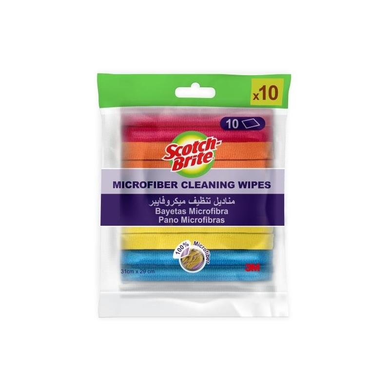 Scotch-brite Pack 10 Bayetas Microfibra Multiusos - 31X29CM - Colours Surtidos