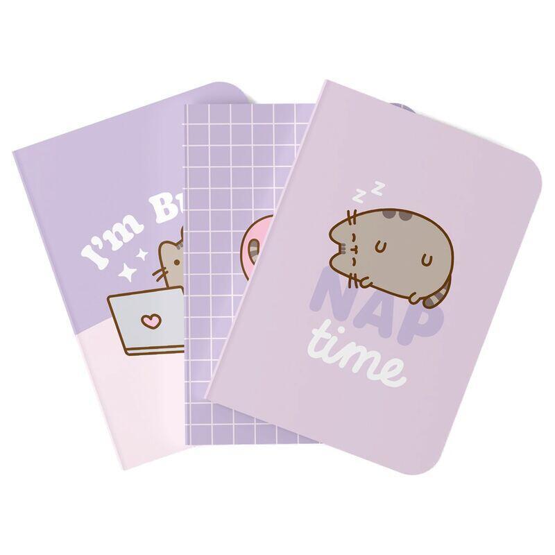 Set 3 Notebooks A6 Moments Pusheen