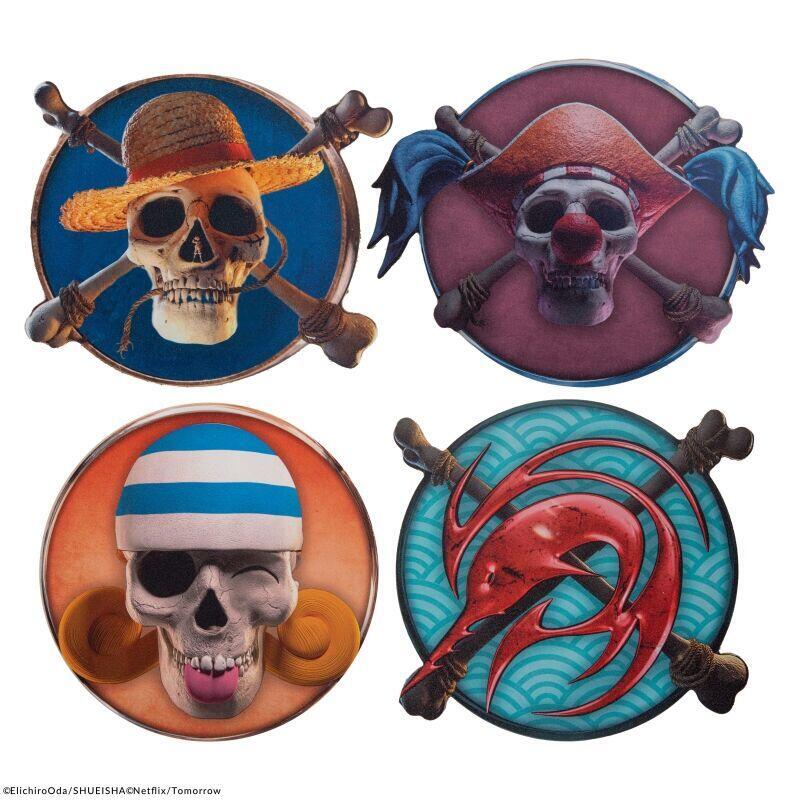 Cinereplicas Set 4 Posavasos One Piece 1