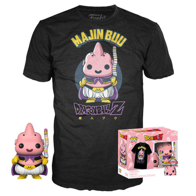 Set Figure Pop & Tee Dragon Ball Z Majin Buu Exclusive Size M — image 1