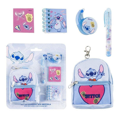 Set Papeleria Mini Backpack Stitch Disney — image 1