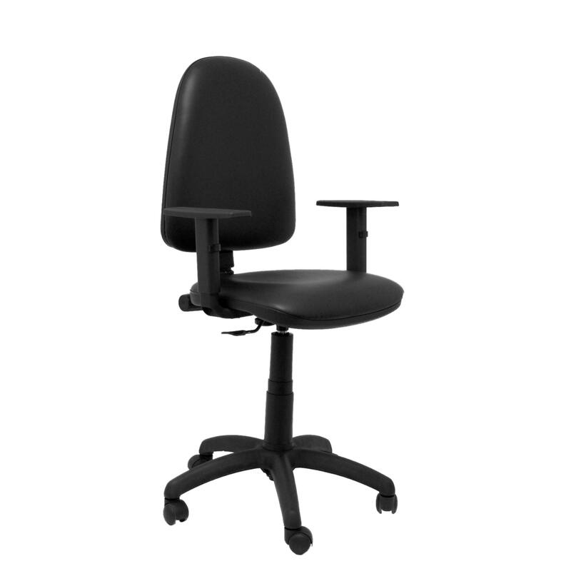 Chair Ayna Similpiel Black With Arms Regulables