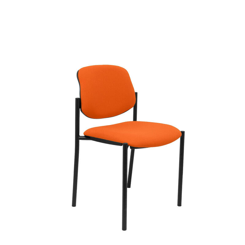 Chair Fixed Villalgordo Bali Orange Chasis Black