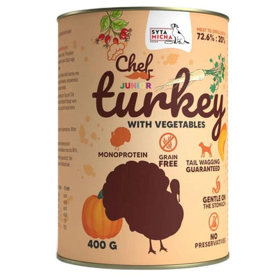 Syta Micha Chef Turkey With Vegetables Junior - Comida Húmeda Perros - 400G — image 1