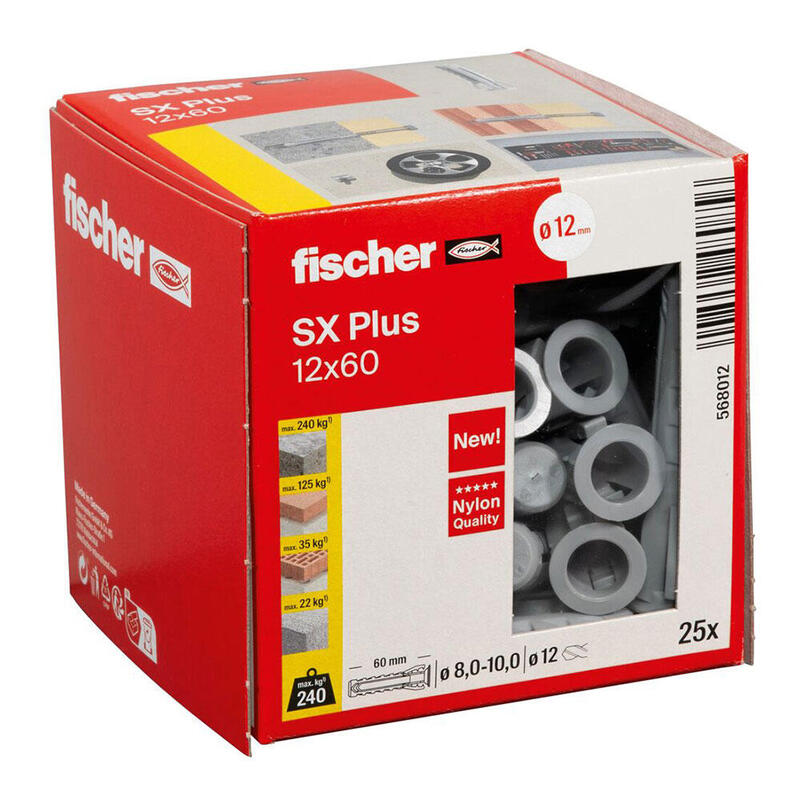 Taco Sx Plus Ø12 X 60MM, Box 25 Units