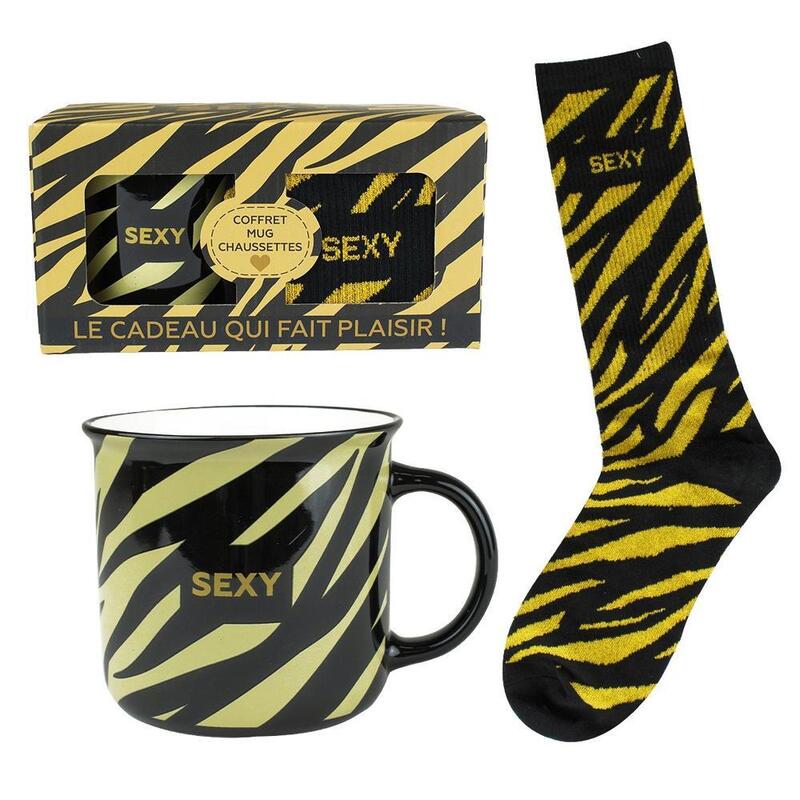 Enesco Mug + Socks Sexy