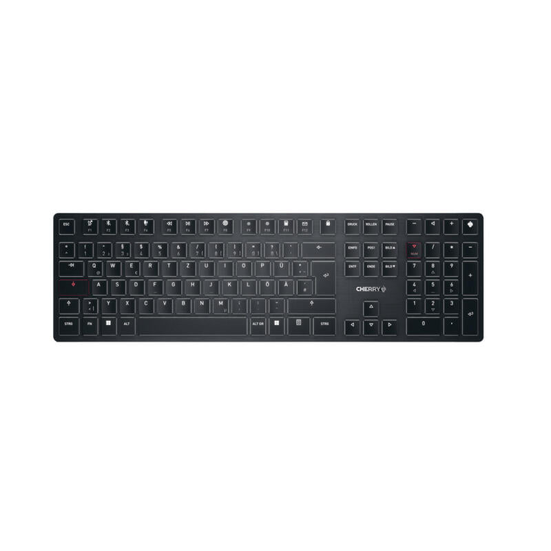 Cherry Keyboard German KW X Ulp USB + RF Wireless + Bluetooth Qwertz Black
