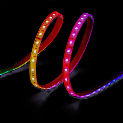 Strip LED RGB Adhesiva 4,5W/M 20 Lm/W 24V DC IP65, 5M X 12MM, Wi-Fi Tuya App — image 1