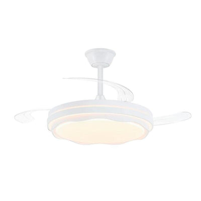 Fan Ceiling LED Cct, 3 Aspas Retráctiles 60W, 6600 Im, White Aspas Ø106CM, Plafón Ø15CM, Height 30,5 - 40,5CM — image 1