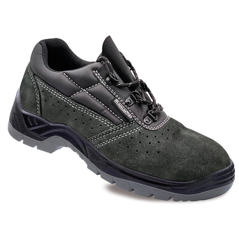 Blackleather Zapatos Security Leather Serraje Perforada Grey Oscuro S1P Src Size 44